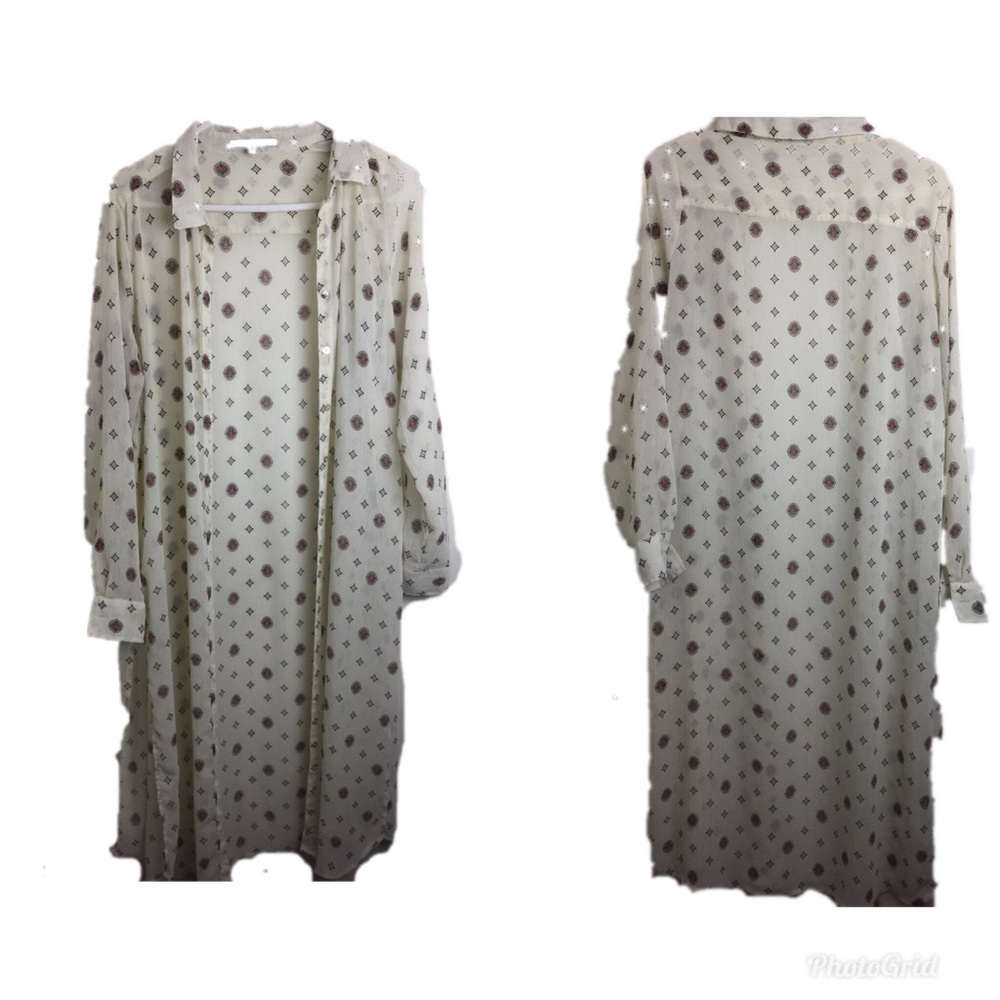 Long beige cardigan throw over !